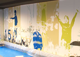 WATERRASスチューデントハウス 壁画